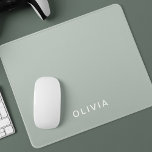 Personalisierte Farbe der grünen Asche Mousepad<br><div class="desc">Verbessern Sie Ihren Arbeitsbereich mit diesem personalisierten, grünen Aschenfarben angepassten Mauspad. Mit seinem eleganten und modernen grünen Ascheton ist dieses Mousepad ideal für alle, die Stil und Funktionalität gewollt haben. Die weiche, aber langlebige Oberfläche ermöglicht eine glatte Mausbewegung und ist somit sowohl für das Arbeiten als auch für das Spielen...</div>