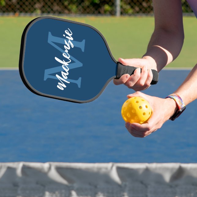 Personalisierte Farbe für Mit Monogramm Namen Pickleball Schläger (InSitu)