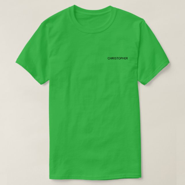 Personalisierte Farbe Moderne Hinzufügen von Name  T-Shirt (Design vorne)