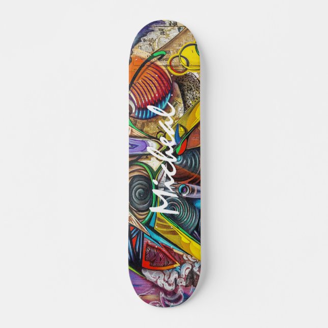 Personalisierte Farben Graffiti Art Skateboard (Vorne)