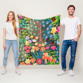 Personalisierte Farbenblankung für Kinder Fleecedecke