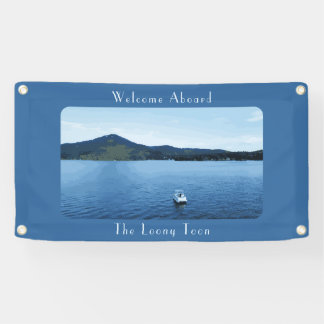 Personalisierte Farbenfrohe Bootsdekoration Banner