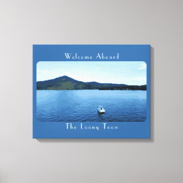 Personalisierte Farbenfrohe Bootsdekoration Leinwanddruck