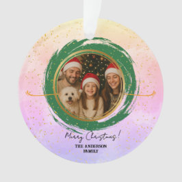 Personalisierte farbenfrohe Weihnachten Ornament