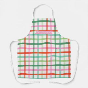 Personalisierte farbenfrohe Weihnachtsfeiertage Ka Schürze