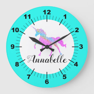 Personalisierte Farbenspiel Große Wanduhr