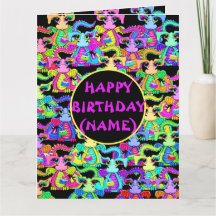 Personalisierte Farbenspielkarte