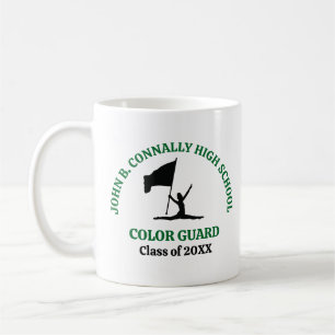 Personalisierte Farbgarde der Green High School Kaffeetasse