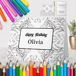 Personalisierte Farbgrüßkarte (44) Karte