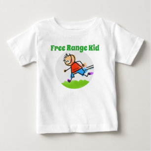 Personalisierte Farbige "Freiräume-Kid" Baby T-shirt