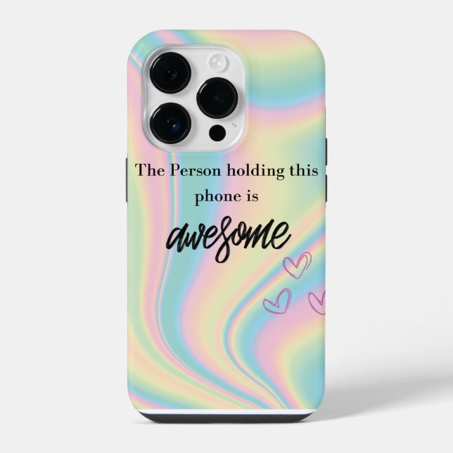 Personalisierte Farbige  iPhone Hülle (Rückseite)