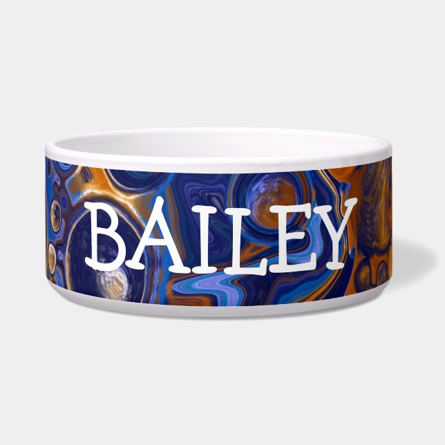 Personalisierte Farbigkeit Abstrakter Fluid Art Napf (Vorderseite)