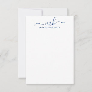 Personalisierte Farbinitialen und Mitteilungskarte