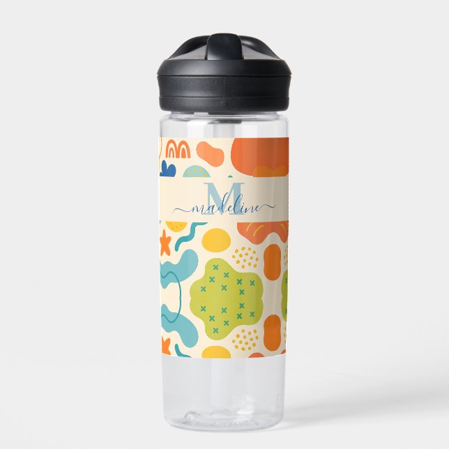 Personalisierte Farbspritze Abstraktes Wasser Flas Trinkflasche (Vorderseite)