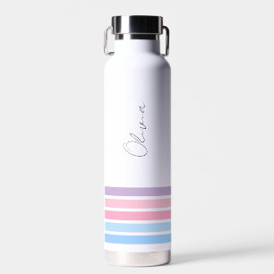 Personalisierte Farbstreifen Trinkflasche