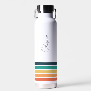 Personalisierte Farbstreifen Trinkflasche
