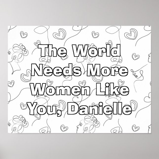 Personalisierte Färbung am Internationalen Frauent Poster (Vorne)