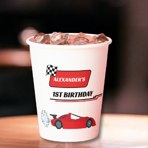 Personalisierte Fast One 1. Geburtstagspapierbeche Pappbecher