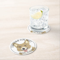 Personalisierte Fawn & White Corgi Hochzeit