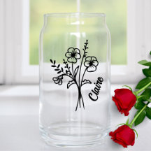 Personalisierte Februar-Geburtsmonatsblumen Veilch