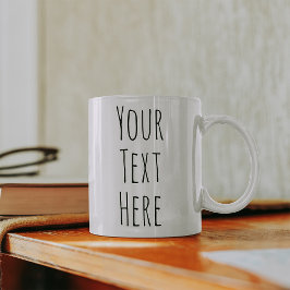 Personalisierte Fehler | Eigener Text hinzufügen Zweifarbige Tasse