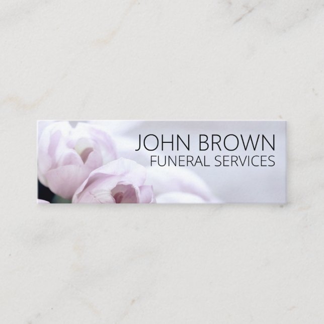 Personalisierte "feierliche Blume" Social Media Mini Visitenkarte (Vorderseite)