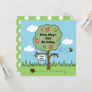 Personalisierte Feierlichkeiten Tree Kid's Geburts