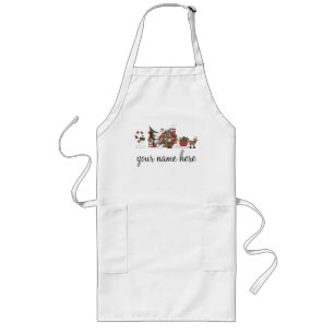 Personalisierte Feiertags-Backen-Schürze Lange Schürze