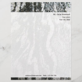 Personalisierte Felsen-Beschaffenheit mit Briefbogen