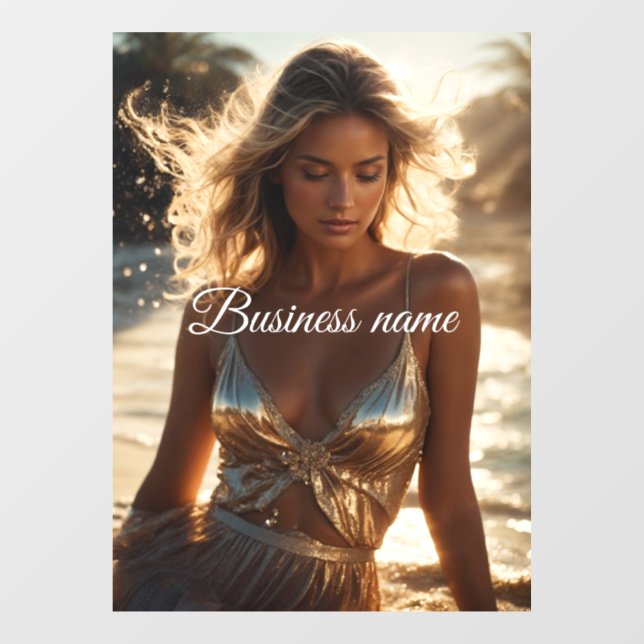 Personalisierte Fensterklammer Fensteraufkleber (Blatt)