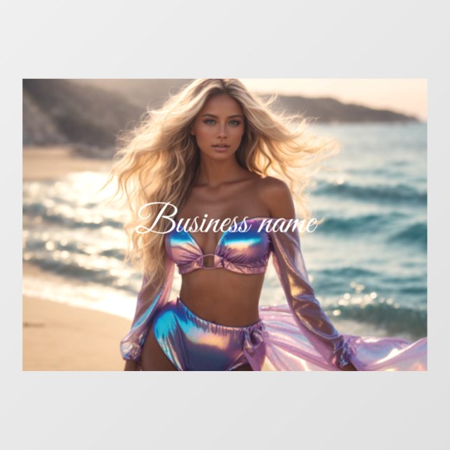 Personalisierte Fensterklammer Fensteraufkleber (Blatt)