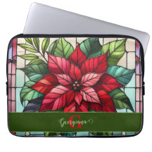 Personalisierte festgehaltene Gläser Poinsettia