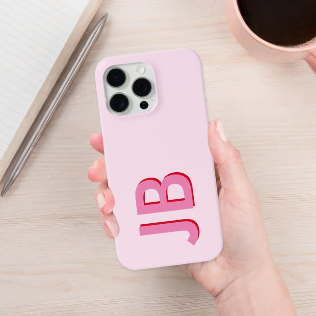Personalisierte fett-Anfangsmonogramm Case-Mate iPhone Hülle (Von Creator hochgeladen)