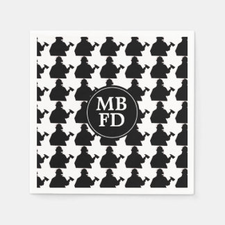 Personalisierte Feuerwehrmänner Napkins Serviette