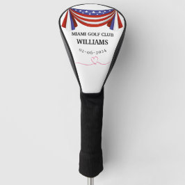 Personalisierte Feuerwehrmongram Go Golf Headcover