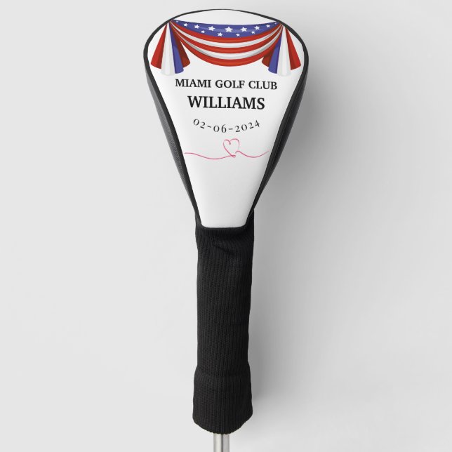 Personalisierte Feuerwehrmongram Go Golf Headcover (Vorderseite)