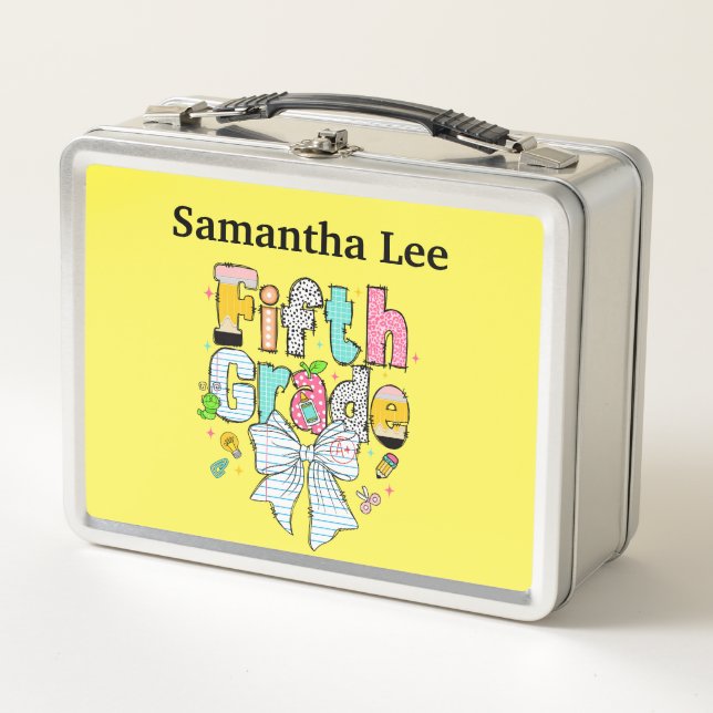 Personalisierte Fifth-Grade-Lunchbox Metall Brotdose (Vorderseite)