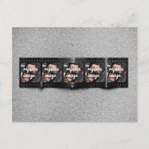 Personalisierte Filmstreifen-Fotos Postkarte