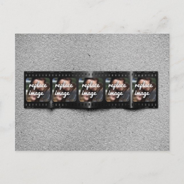 Personalisierte Filmstrip-Fotos Postkarte (Vorderseite)