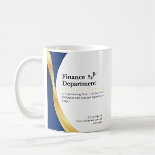 Personalisierte Finanzabteilung Kaffeetasse