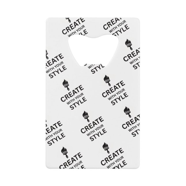 Personalisierte Firmen-Branding-Minimalist-Kredit Geldbeutel Flaschenöffner (Vorderseite)