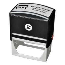 Personalisierte Firmenlogo-Adresse Permastempel