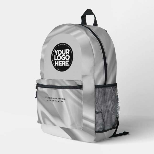 Personalisierte Firmenlogos und Texte Bedruckter Rucksack (Rückseitige Ecke Rechts)