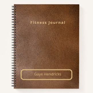 Personalisierte Fitness Journal Spiral Notebook Notizbuch