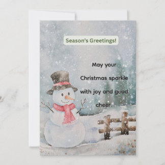 Personalisierte flache Weihnachtskarte Feiertagskarte