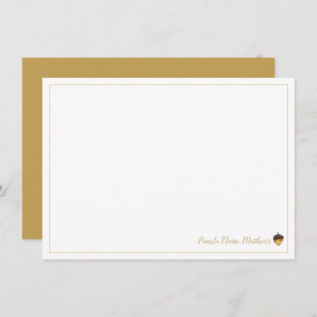 Personalisierte Flachnotierkarte Einladung (Vorne/Hinten)