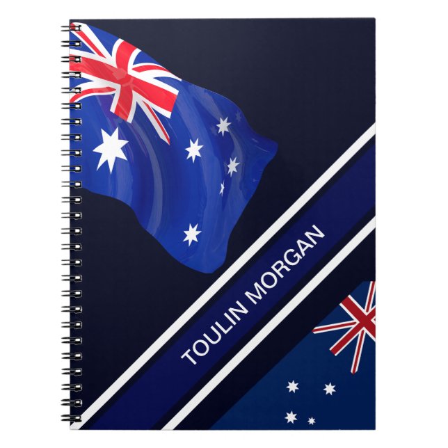 Personalisierte Flagge Australiens Notizblock (Vorderseite)