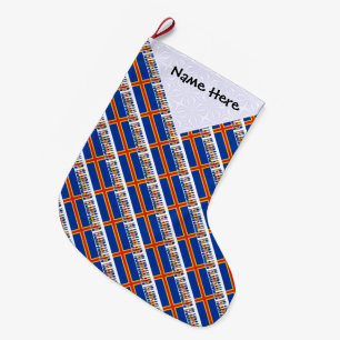 Personalisierte Flagge der Ålander-Inseln Großer Weihnachtsstrumpf