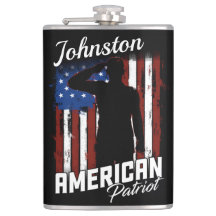 Personalisierte Flagge des amerikanischen Patriot
