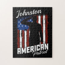Personalisierte Flagge des amerikanischen Patriot